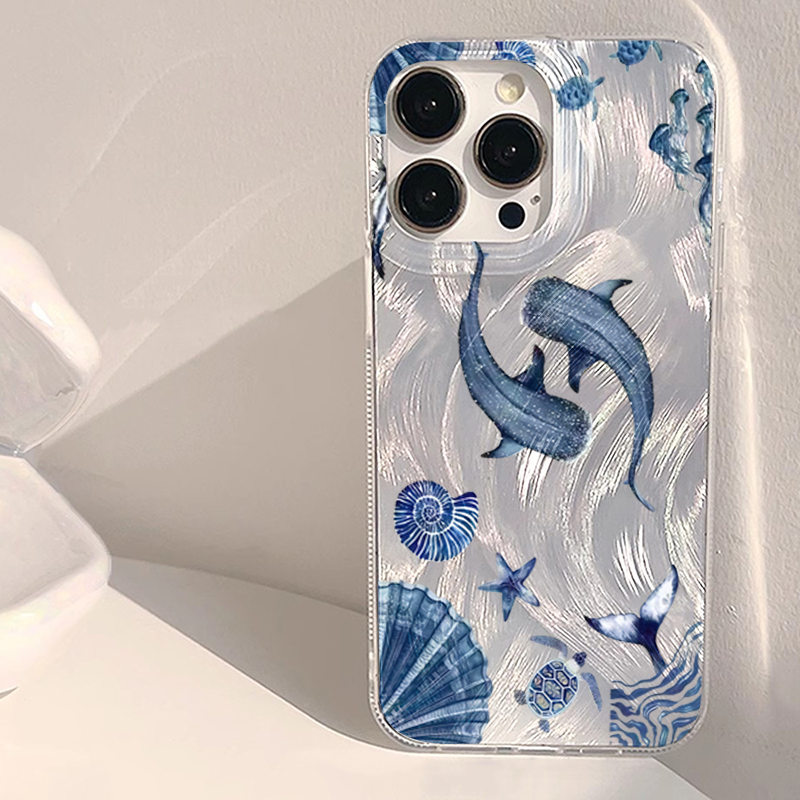 Phone Cases Galaxy A16 5G - Okyanus Hayvanları Balina Kaplumbağa Trend Telefon