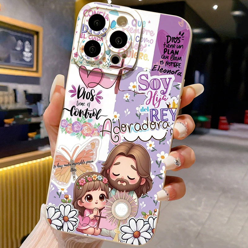 Phone Cases Iphone 13 - Dini Temalı Renkli Boyalı İsa TPU