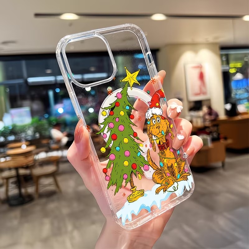 Phone Cases Xr Iphone - Yavru Köpek Temalı Noel Partisi Şeffaf