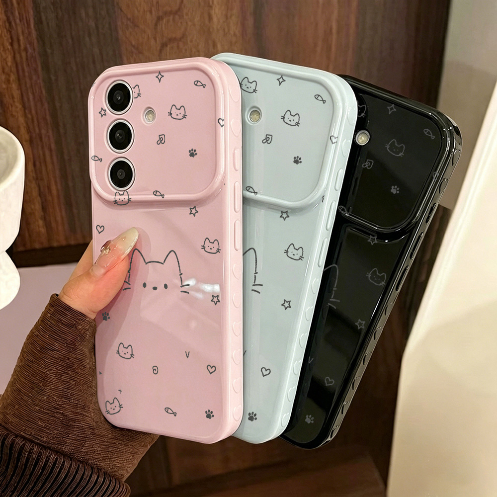 Phone Cases Galaxy A16 5G - Sevimli Kedi Desenli Samsung A56 5G