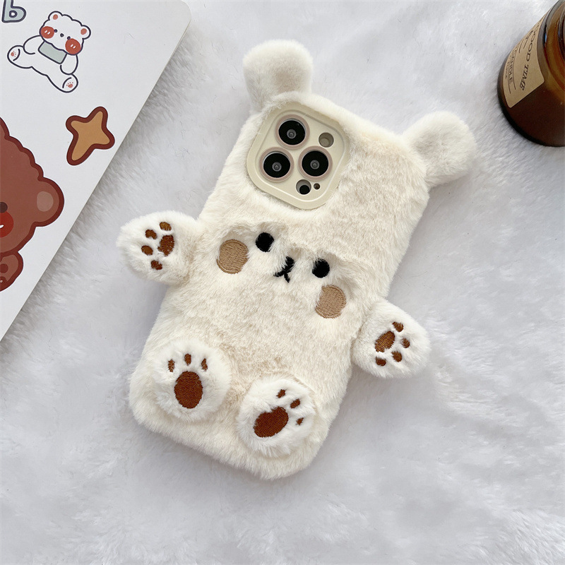 Kore 3D Çizgi Film Ayı Tüylü P - Phone Cases For Iphone 16 incelemesi ve fiyatı