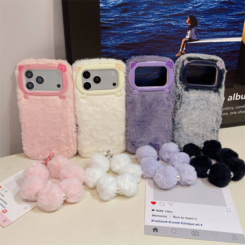 Lüks Düz Renkli Kürklü Peluş T - Phone Cases Iphone 13 incelemesi ve fiyatı