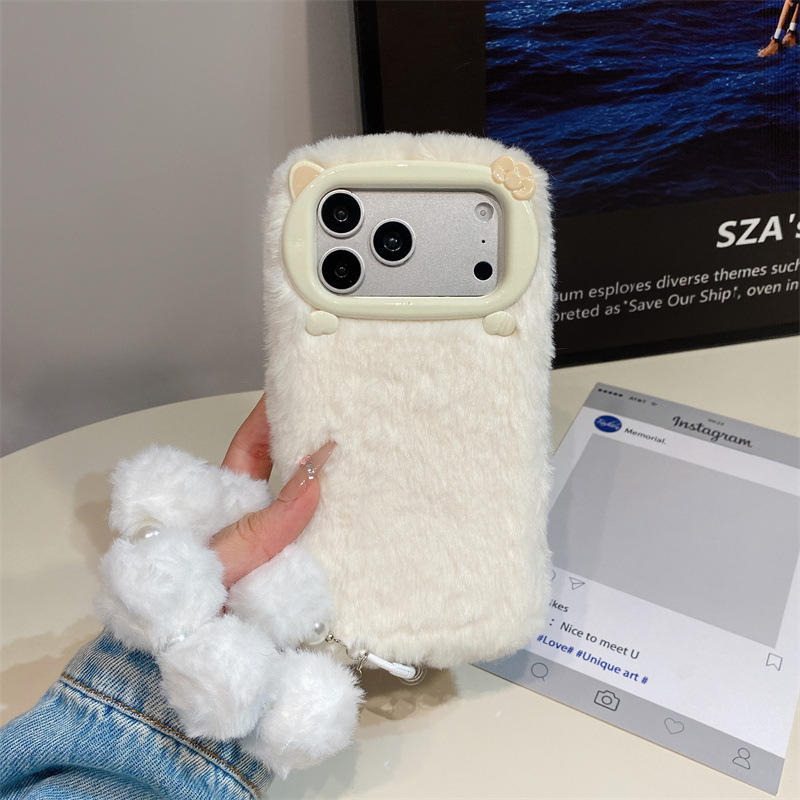 Lüks Düz Renkli Kürklü Peluş T - Phone Cases Iphone 13 incelemesi ve fiyatı